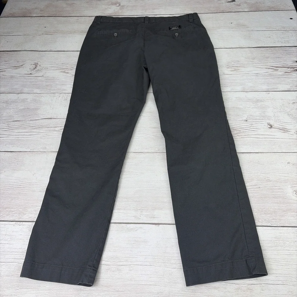 Banana Republic Men's 33x30 Charcoal Gray Aiden Chino Straight Pant Excellent